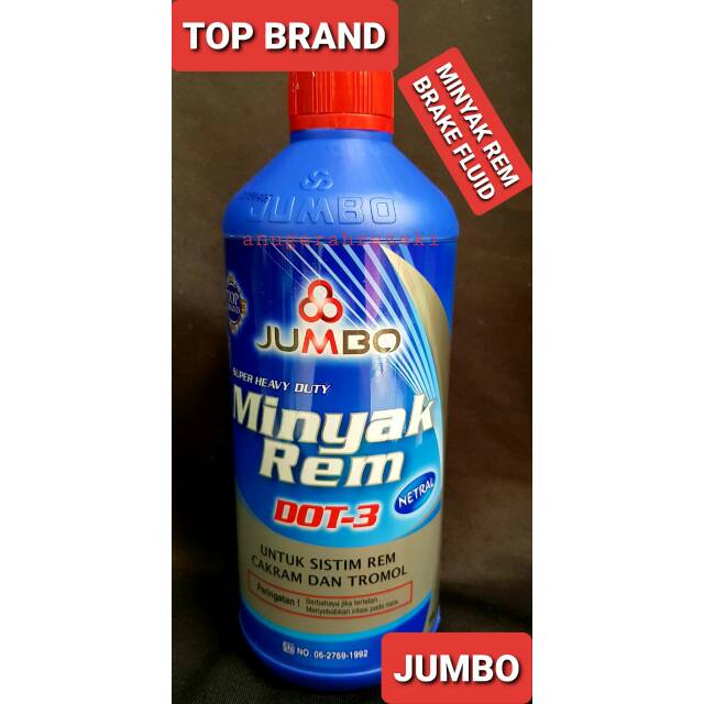 MINYAK REM/BRAKE FLUID JUMBO (1LITER)/TOP BRAND