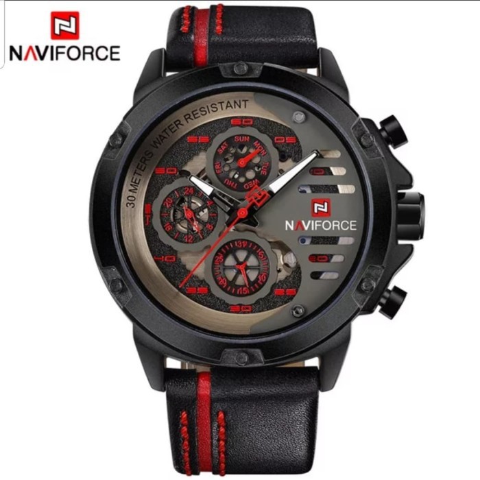 JAM TANGAN PRIA NAVIFORCE NF9110L CHRONO ACTIVE ORIGINAL ANTI AIR
