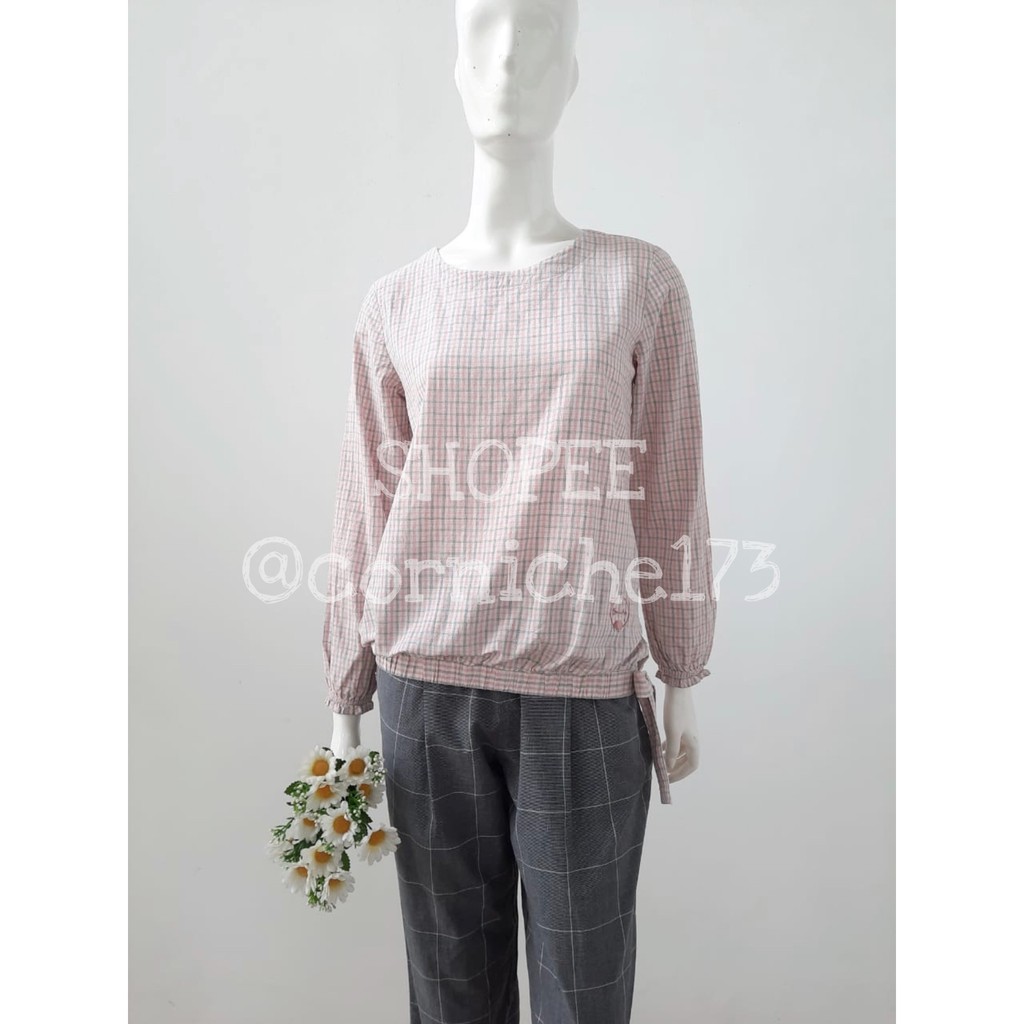 Corniche Reza Blouse Pink (Kotak) - TH231279