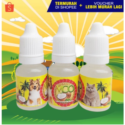 VCO BOTOL 10 ML - Obat Jamur Scabies Untuk Kucing Anjing Minyak VCO Virgin Coconut Oil for Cat Dog