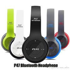 Headphone P47 Wireless Stereo 5.0+EDR free Kabel AUX