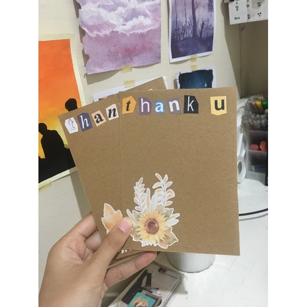 

Thank You Card hand made