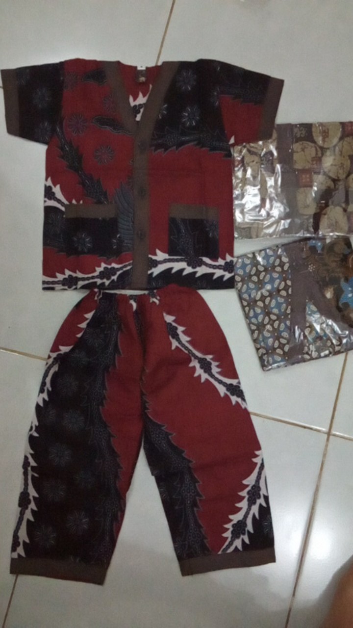 Piyama Batik Anak Size M Baju Anak Unisex Terlaris