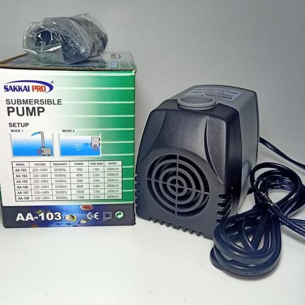 Jual Aa Sakkai Pro Pompa Aquarium Submersible Pump Pompa Air Celup Shopee Indonesia