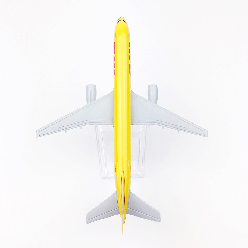 Dhl Miniatur Diecast Pesawat Terbang Boeing 757 B757 Bahan Metal Ukuran 16CM