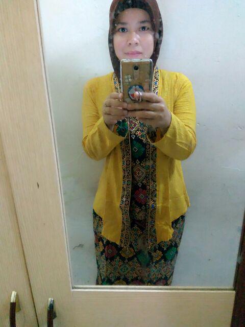 Jodha Etnic Setelan Kebaya Modern Kutubaru Busui Motif Batik Fashion Muslim Wanita Lengan Panjang