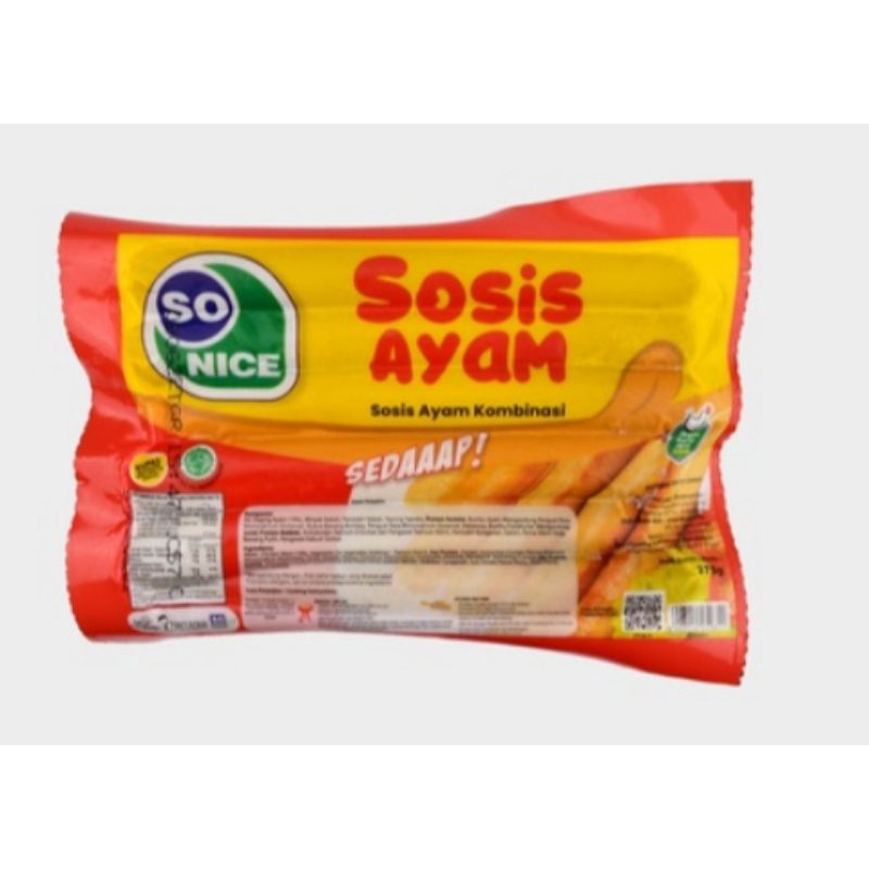 

So Nice Sosis Sausage Beku daging olahan daging beku