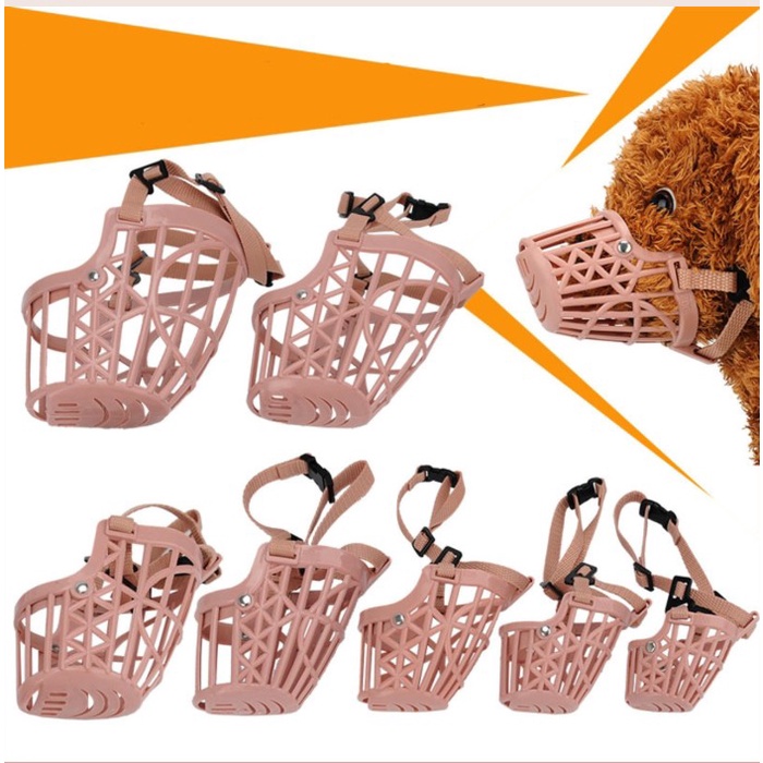 DOG MUZZLE COKLAT / Brangus Tutup Mulut Hewan Anjing / Mouth Protector for Dogs