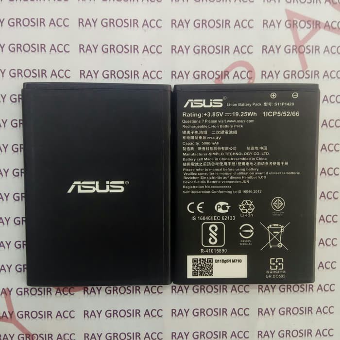 Baterai Original Double Power ASUS Zenfone GO B 4,5 &quot;, B11P1428 X014D , ZB452KG , Zenfone Laser 4,5&quot;