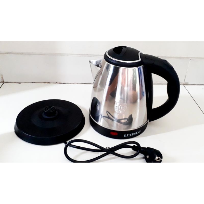 Teco listrik stainlees Kettle listrik stainlees pemanas air stainlees