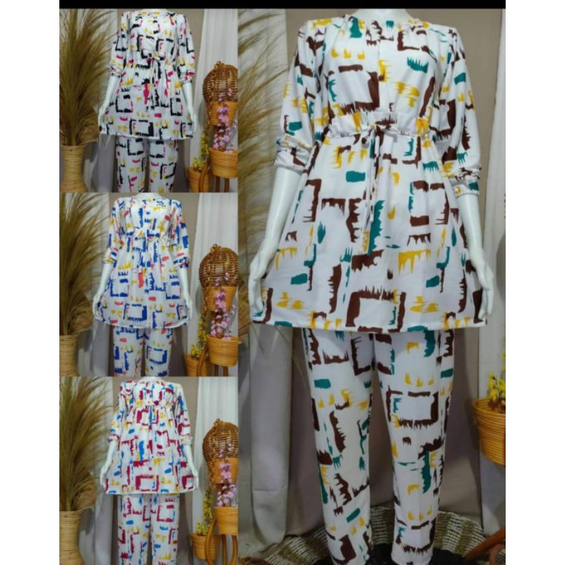 setelan nagita bahan rayon