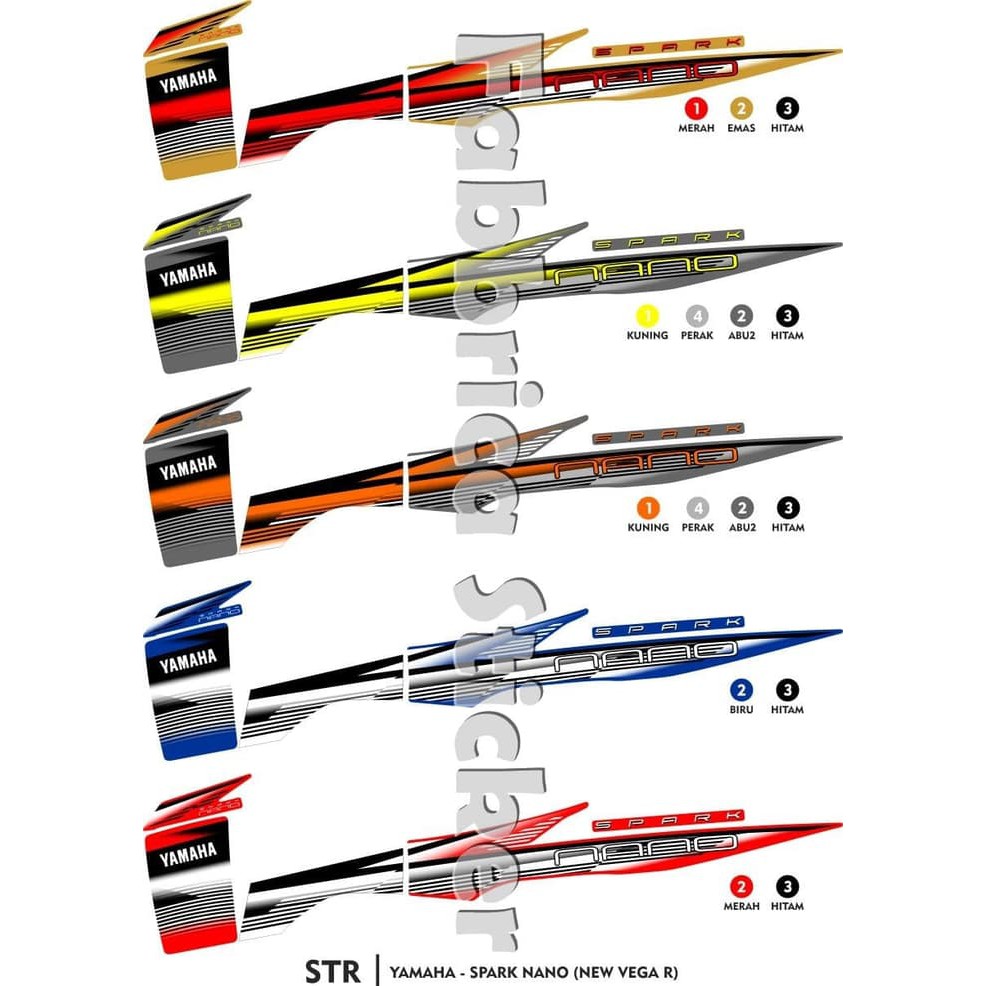 Striping Motor yamaha Vega R new spark nano