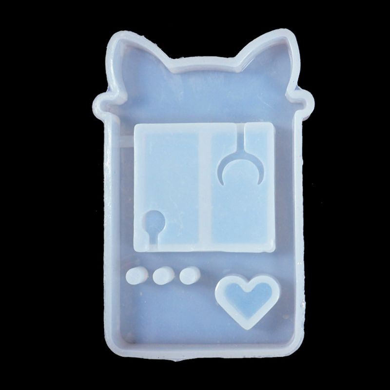 Glitter Quicksand Cat Paw Game Console Epoxy Resin Silicone Mold Jewelry Pendant Tools