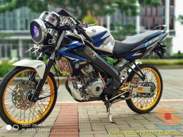 Modifikasi Vixion Lampu Ninja