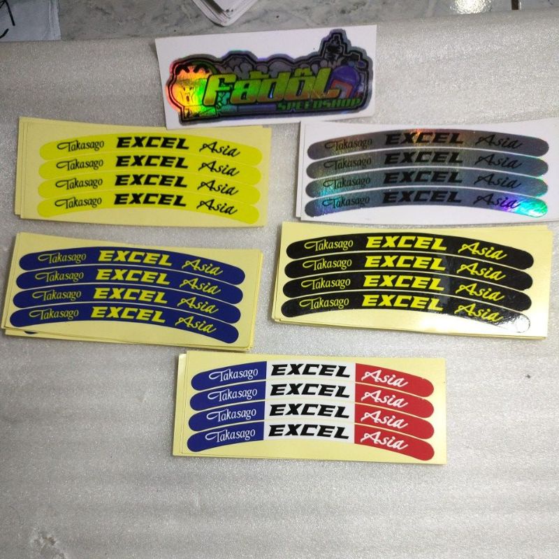 Stiker Velg Takasago Excel Asia Stiker Velg TK Racing