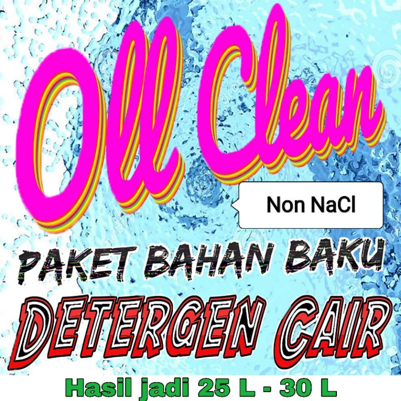 Paket Bahan Baku Detergen Cair (Tanpa NaCl)