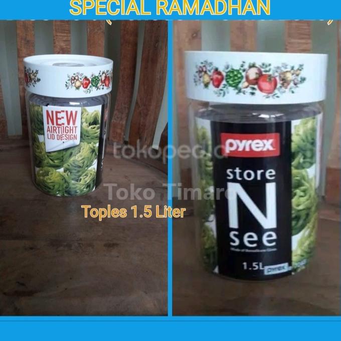 Pyrex Toples 1.5 Liter Banded-2