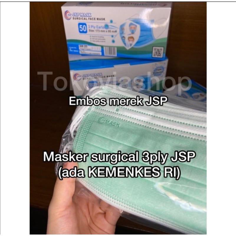 Masker medis bedah JSP Mask surgical 3ply premium