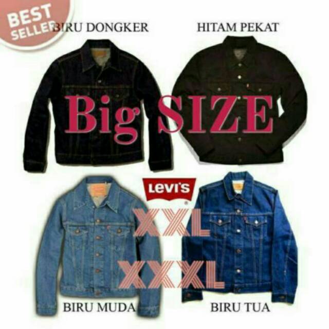 Jaket pria big size /jual jaket jeans pria big size /jaket big size