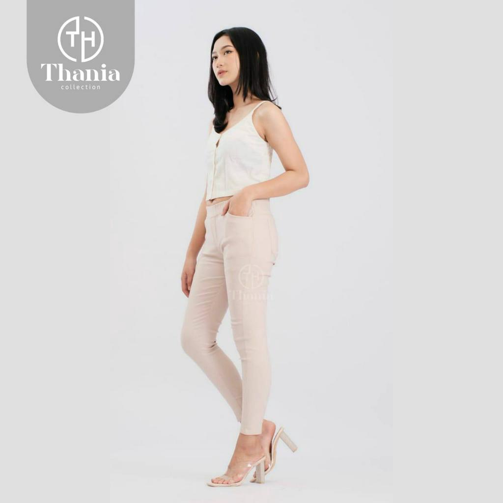 Elizabeth Pants Celana Chino Wanita Bahan Melar Elastis Celana Panjang Wanita Legging SoftJeans