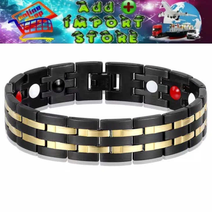 Gelang Kesehatan Pria Titanium Original Terbaru