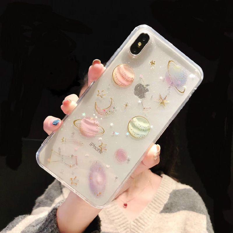 CHM NEW Case GLITTER MOON STAR for XIAOMI REDMI NOTE 8 9 10  11 11 PRO 4G Redmi 9T Poco M3 softcase 