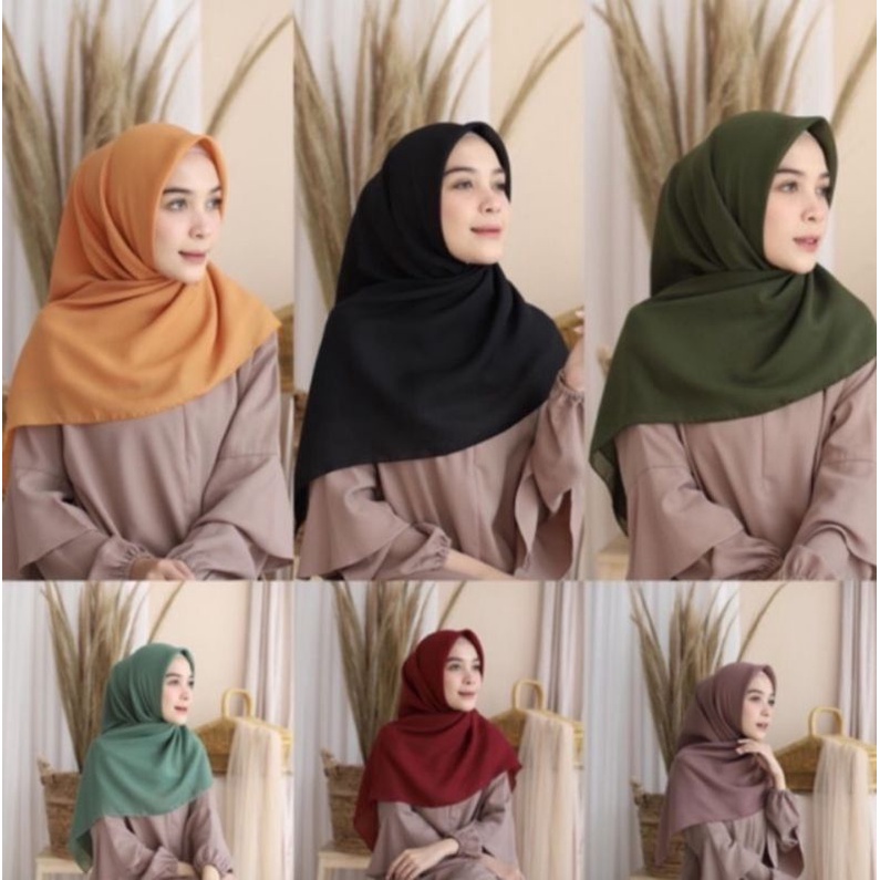 Daily Hijab Bella Square / Jilbab Kerudung segiempat 4