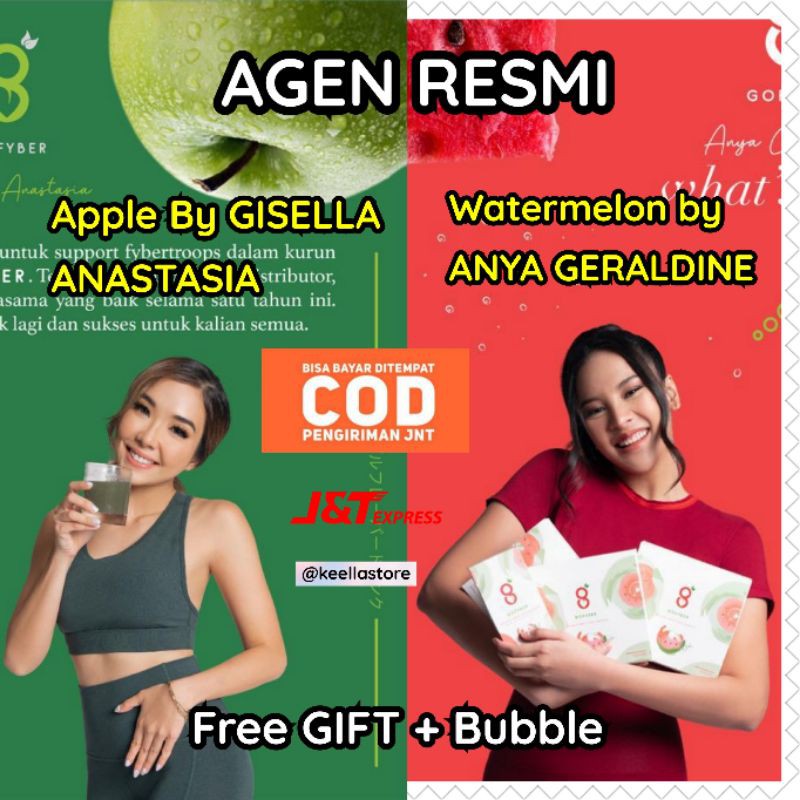 Gofyber by Gisella dan Anya Geraldine AGEN RESMI serat menghilangkan lemak diet detox probiotik