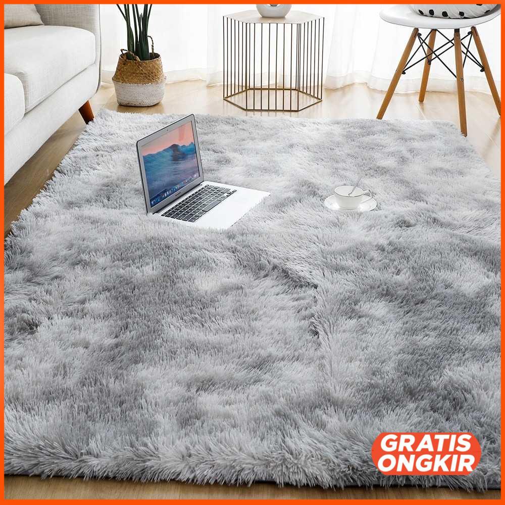 Karpet Bulu Fluffy Floor Carpet Rug 160 x 200 CM - DE2001