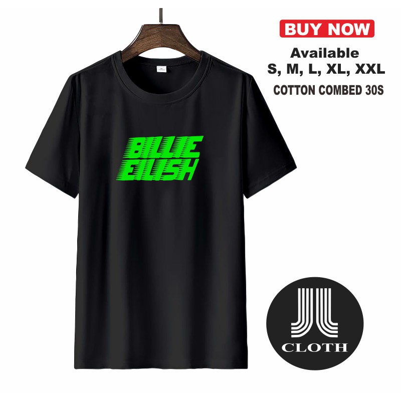 TSHIRT BAJU KAOS DISTRO PRIA WANITA BILLIE EILISH COMBED 30S