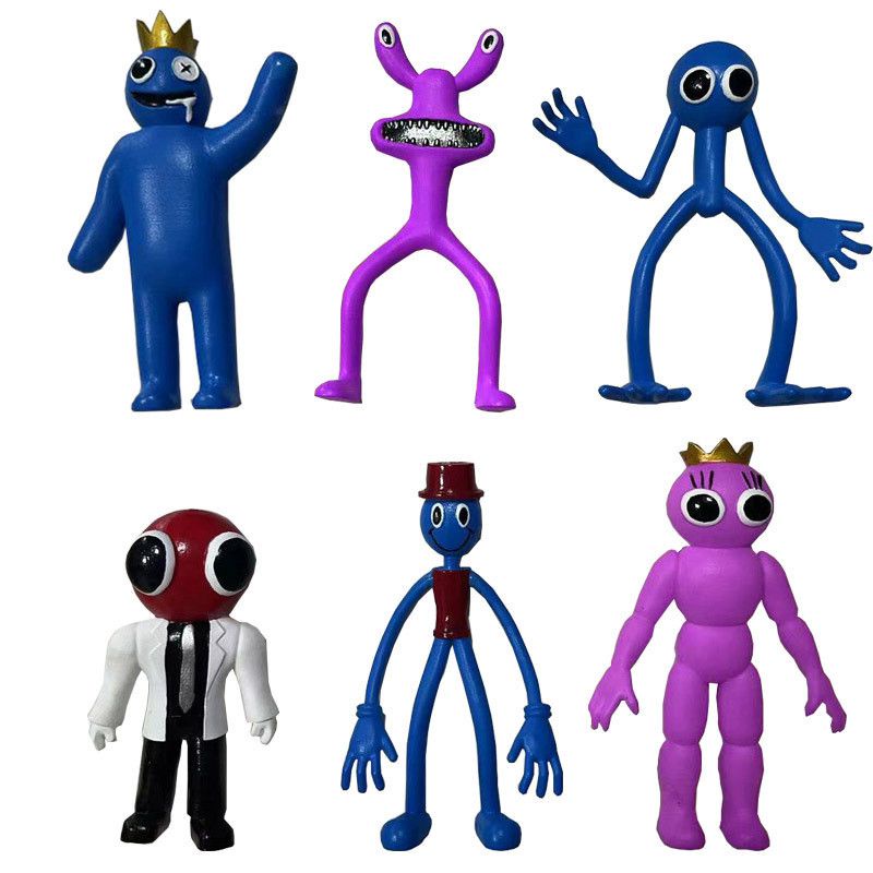 6/8pcs Game Roblox Rainbow Friend Model Decoration Handmade Doll Peripheral Toys