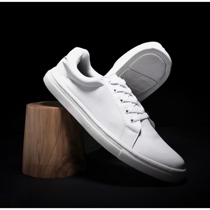 Ribsgold Basic sneaker TERMURAH | sepatu Putih polos Ribsgold | sepatu Hitam polos Ribsgold