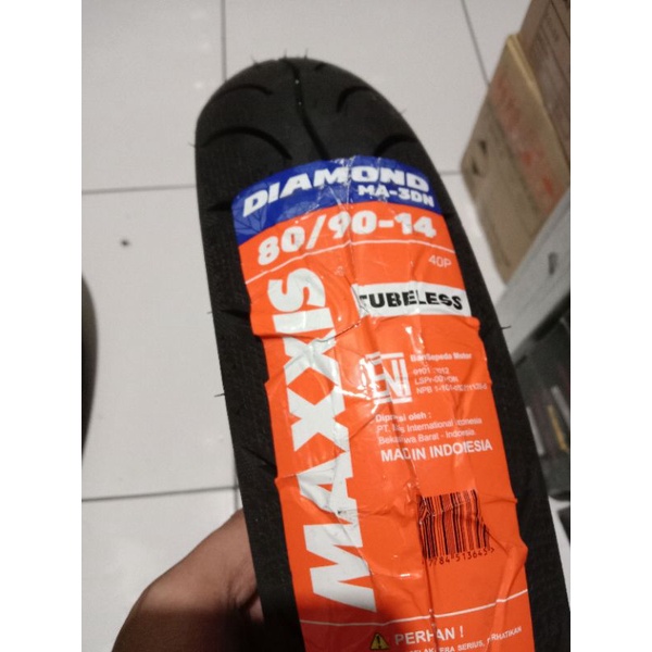BAN DEPAN MAXXIS BEAT BEAT FI BEAT STREET 80 90 14 TUBLES ORIGINAL MAXXIS DIAMON 3DN