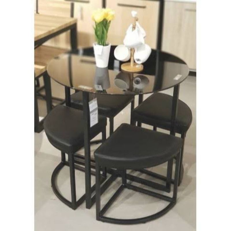 Preloved Set Meja Makan Informa 4kursi