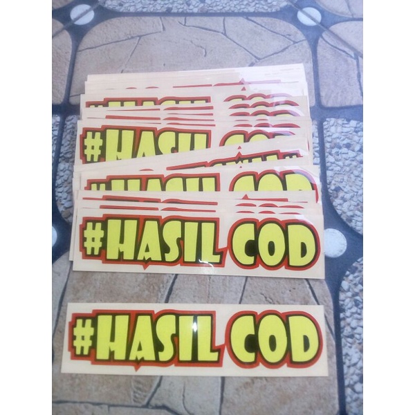 

STICKER HASIL COD CUTTING