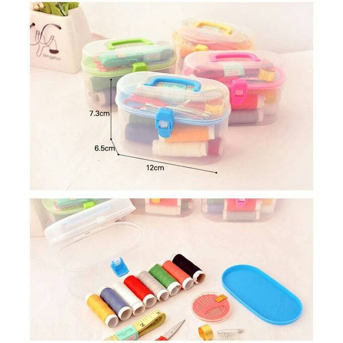 Set Alat Jahit Set Peralatan Benang Jarum Lengkap Sewing Box / Alat Jahit 1 Set Lengkap Harga Murah