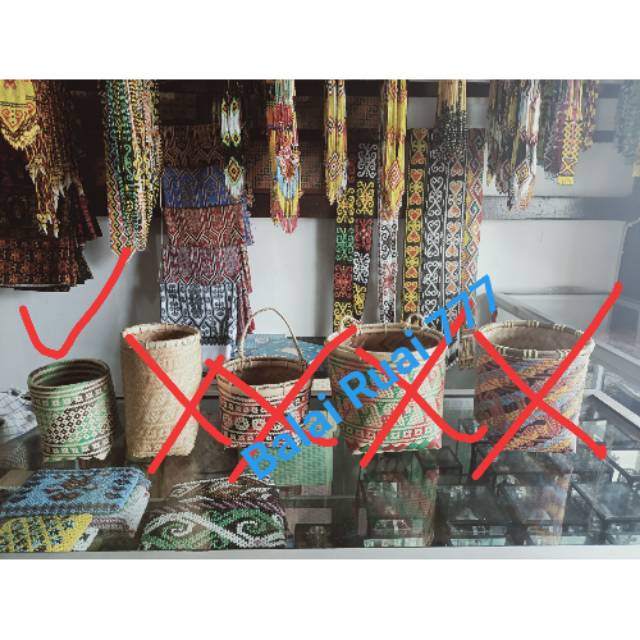 Cupai Anyaman Rotan Dayak