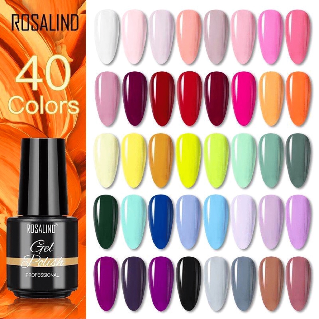 (1-40) Kutek Gel ROSALIND Gel Nail Polish UV LED Nail Art / Kutek / Cat Kuku/ Gel polish/ Kutek UV/ Kutek Gel UV