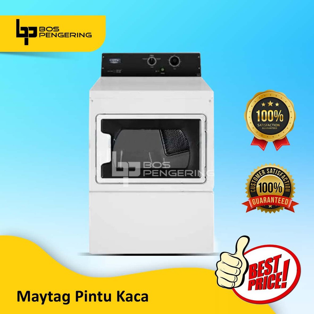 MESIN PENGERING GAS DRYER PAKAIAN MAYTAG 15 KG MDG20 MN PINTU KACA TERBARU MURAH BERKUALITAS