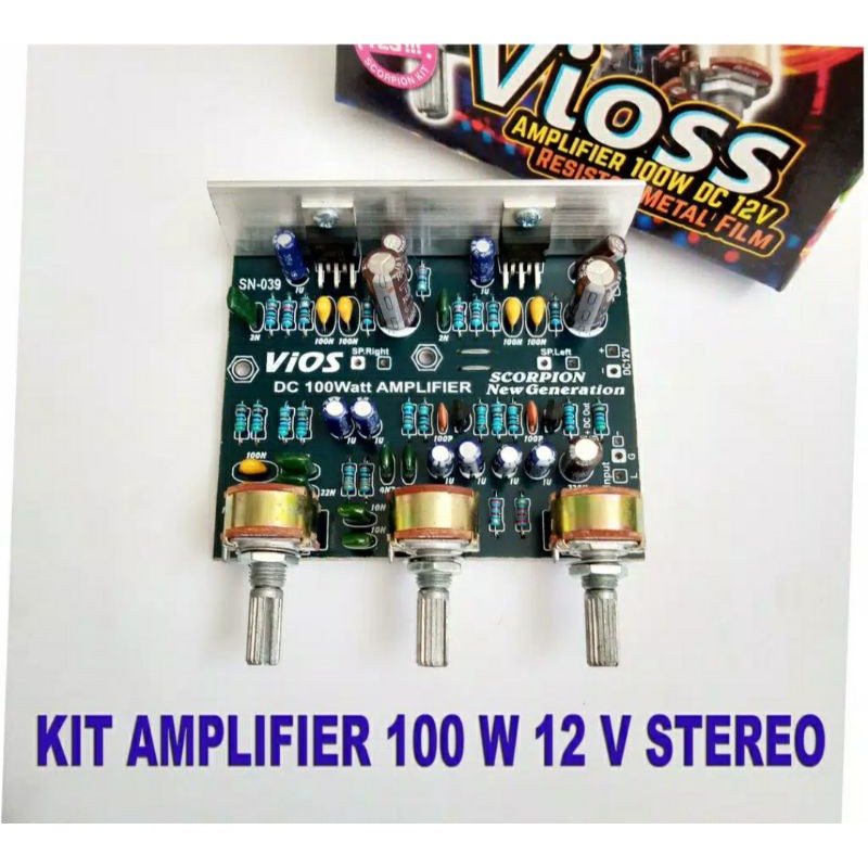 POWER  Amplifier 100 Watt DC 12 Volt