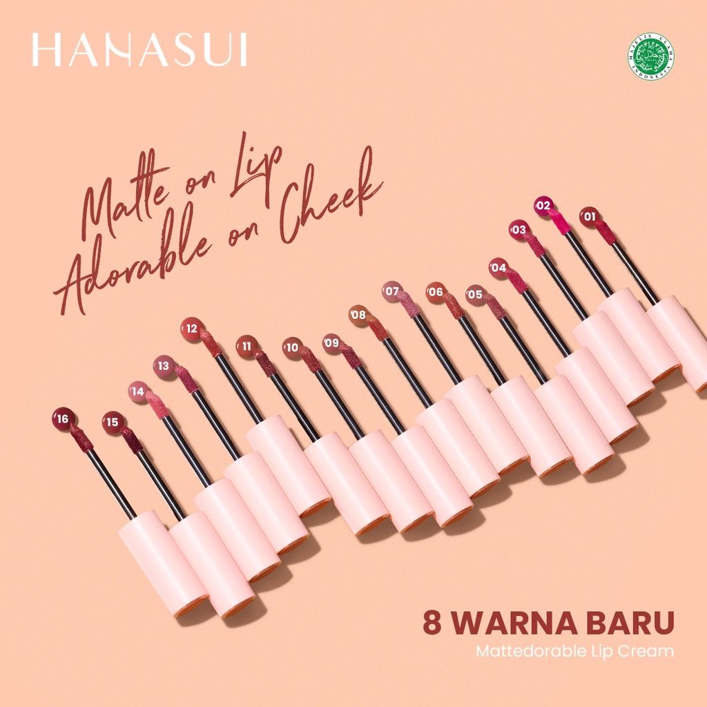 ORIGINAL HANASUI MATTEDORABLE LIPCREAM [BPOM]