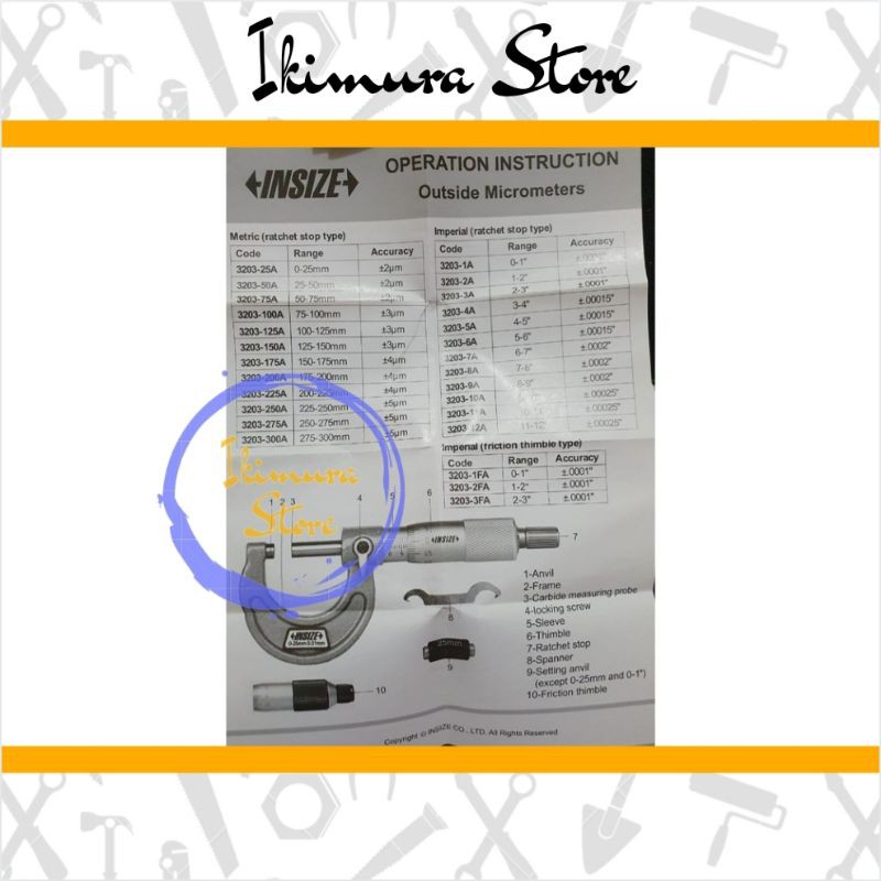 Micrometer Insize 25