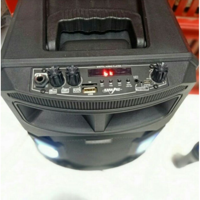speaker bleutooth karaoke fleco f-828 8in free mic