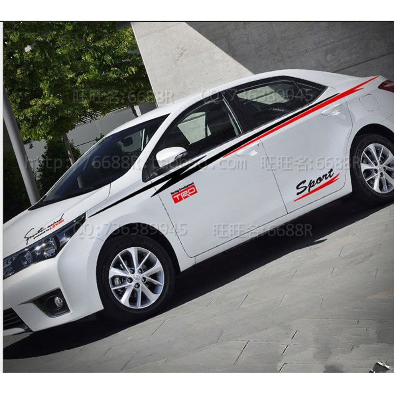 stiker stiker cutting variasi mobil Honda Civic Corolla Altis Genio Estilo Vios limo ALL TIPE MOBIL