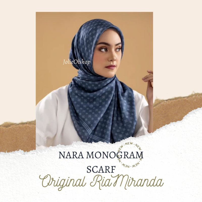 NARA MONOGRAM SCARF RIA MIRANDA