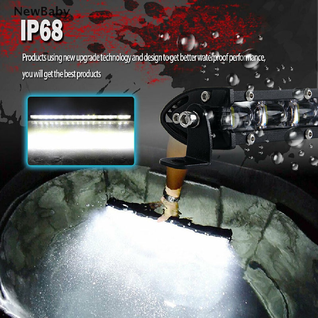 Newbaby Lampu Sorot LED 480W 8 Untuk Mobil SUV Offroad 4WD