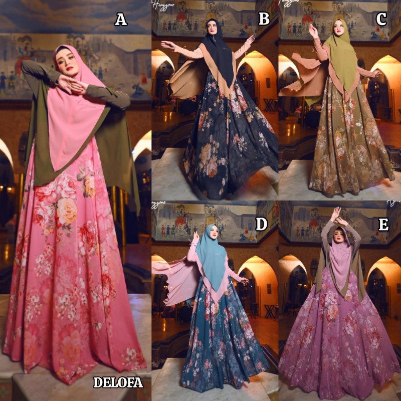 DELOFA by AGOEST HANGGONO (Gamis syari, gamis pesta, gamis busui, dress pesta, gamis simple, gamis m