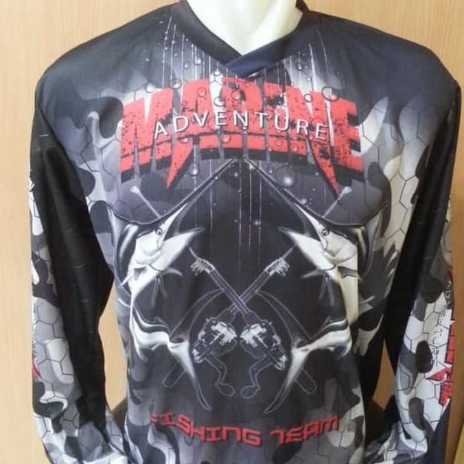 kaos jersey  mancing-baju kaos mancing mania marine adventure grade ori -gallspt