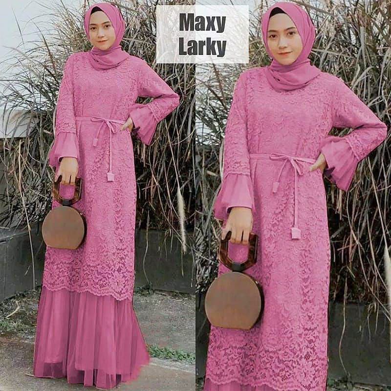 RATUTU LARKY BRUKAT CORNELI / MAXI BRUKAT  / GAMIS BRUKAT TILE /GAMIS BRUKAT PREMIUM SIZE M-L XL-XXL