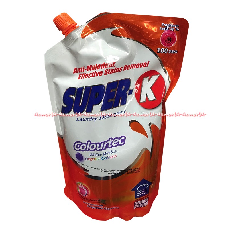 Super-K Fast 2.5kg Fast Clean Anti Bacterial Colurtec Liquid Detergent Cair Kuat Harimau Super K Sabun Cuci Cair Baju Pakaian Bersih Penghilang Noda 2.5 kg